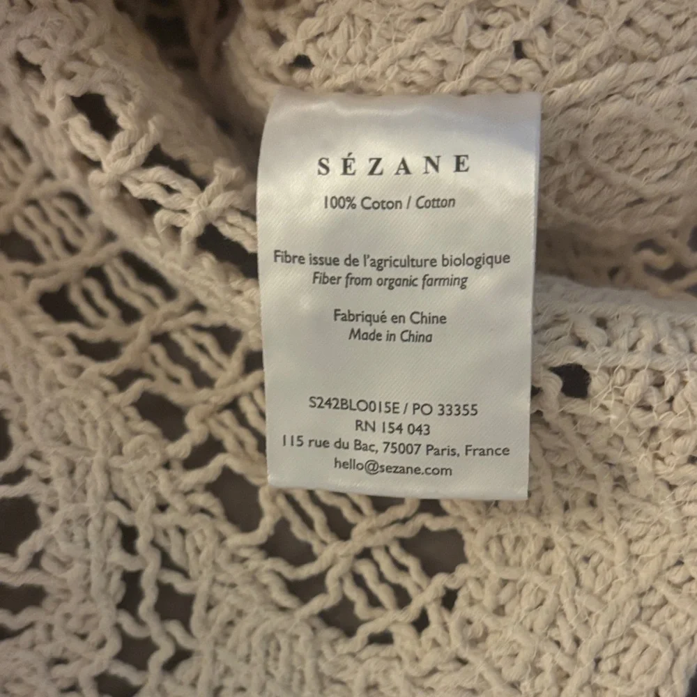 SOLD NWOT Sézane Olie Blouse in Ecru Size M - Picture 6 of 8